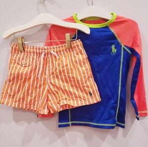 Ralph Lauren Bathing Suit and Swim Shirt